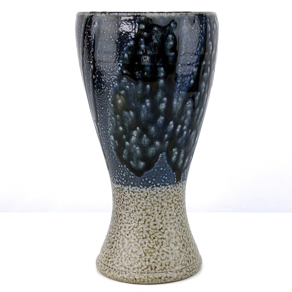 Rock Hard Stoneware Paul Morris Salt Glaze Studio Art Pottery Vase 8" MCM
